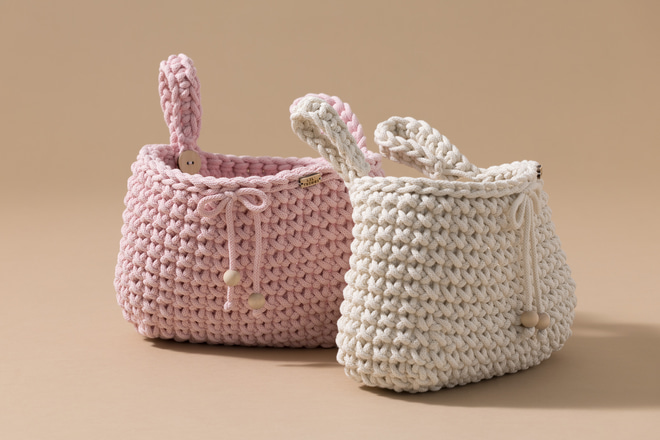 Crochet Bed Organiser - Natural