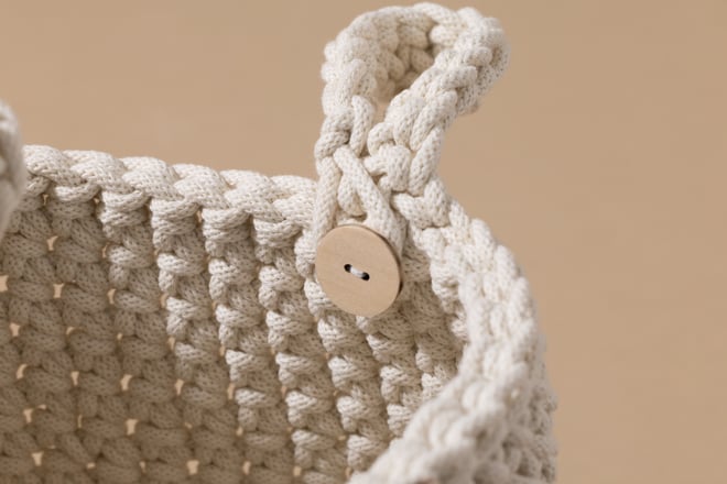 Bolsa de Almacenamiento de ganchillo - Natural