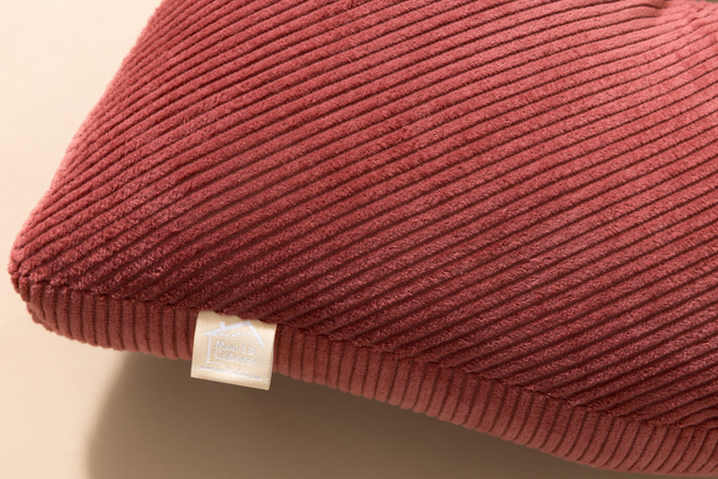 Cord-Herzkissen Himbeere