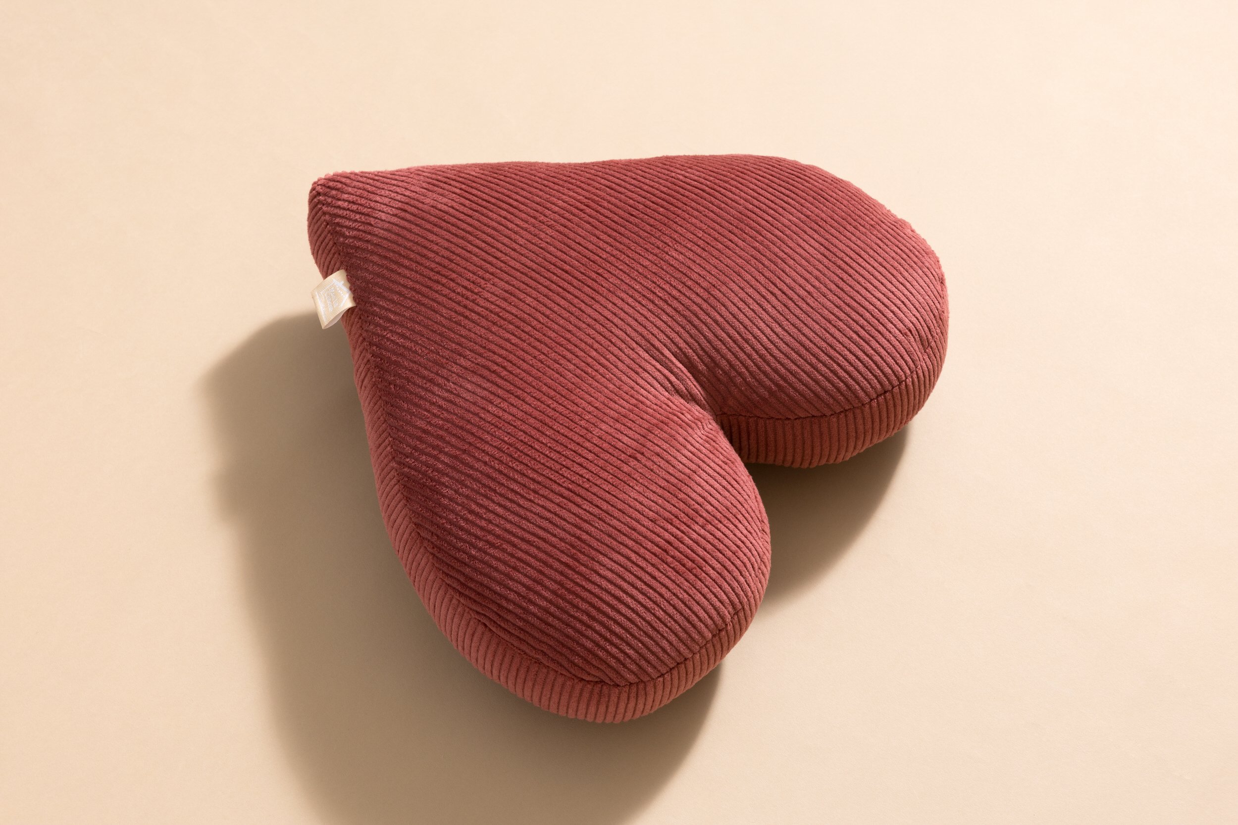 Raspberry Heart Corduroy Cushion Raspberry Heart Corduroy Cushion