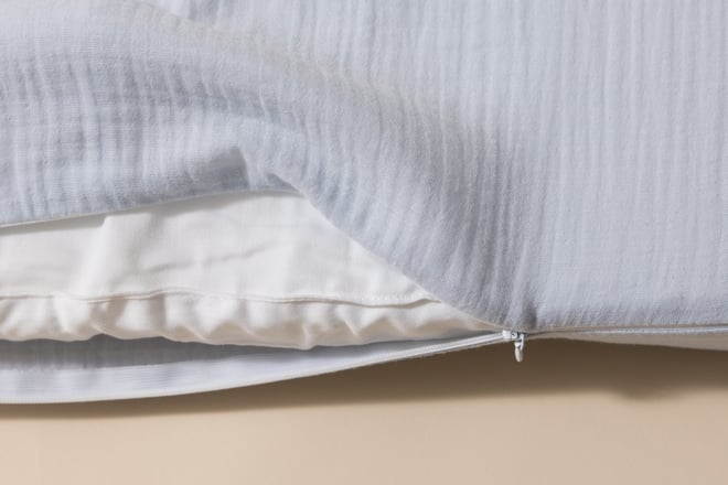 Materassino fasciato in mussola Baby Blue