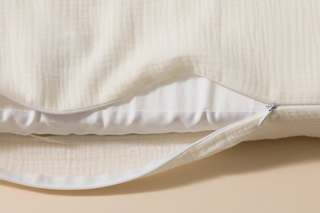 Matelas à Langer en Mousseline Crème