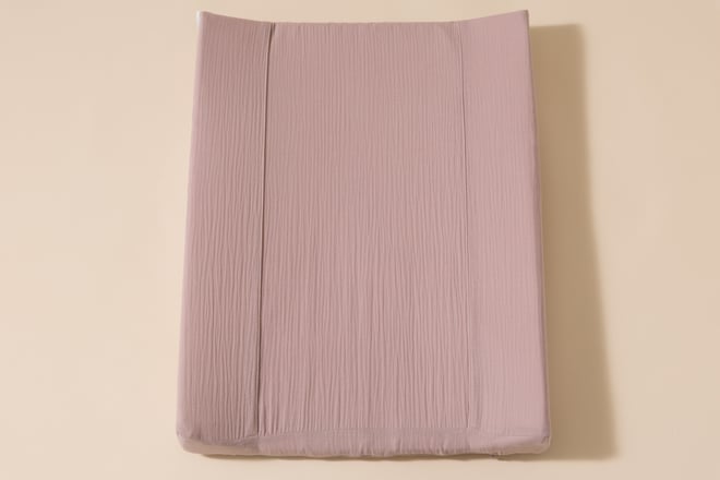 Muslin Changing Table Dusty Pink