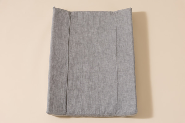 Matelas à Langer en Mousseline Gris