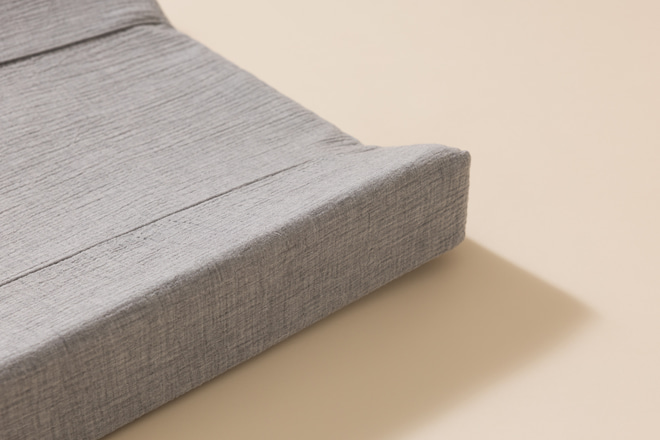 Matelas à Langer en Mousseline Gris