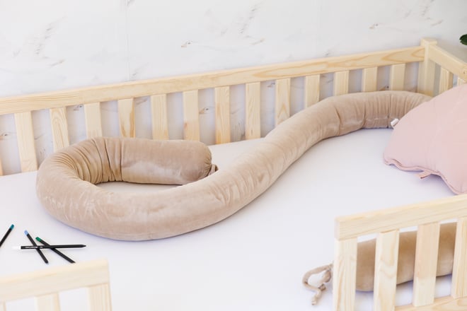 Cappuccino Bolster Bed Bumper
