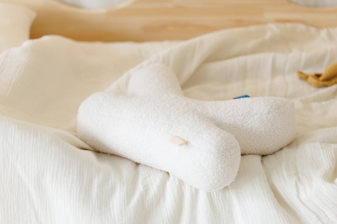 Cuscino Lettera K - Boucle Bianco