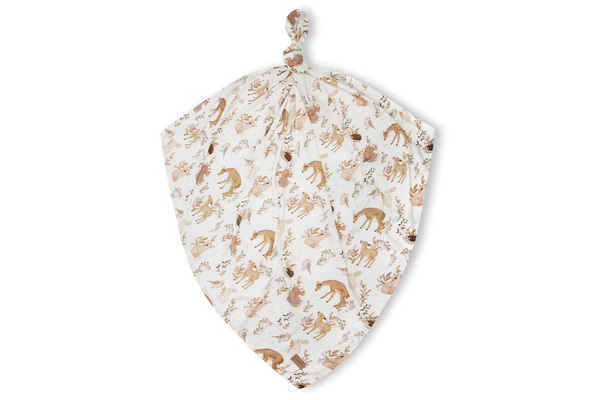 Muselina de bambú XL Forest Friends Beige