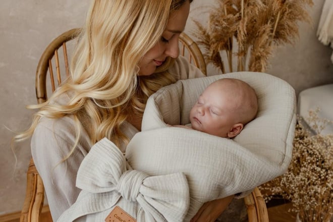 Beige Muslin Swaddle