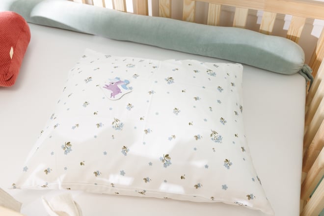 Housse de Couette en Satin de Coton - Myosotis - 140x200