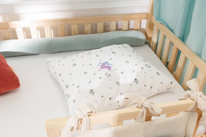 Housse de Couette en Satin de Coton - Myosotis - 140x200
