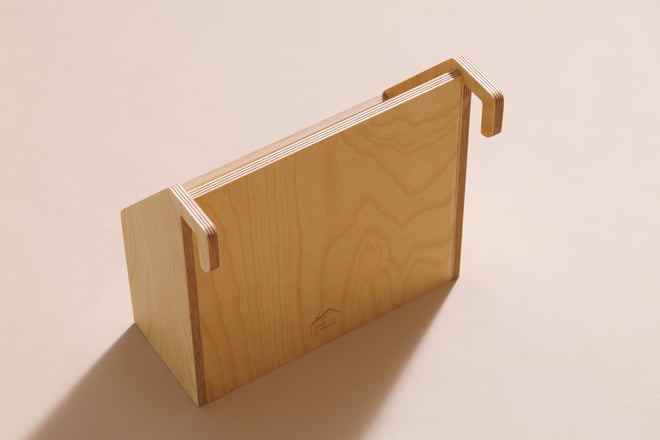 Porte Livres en Bois - Naturel