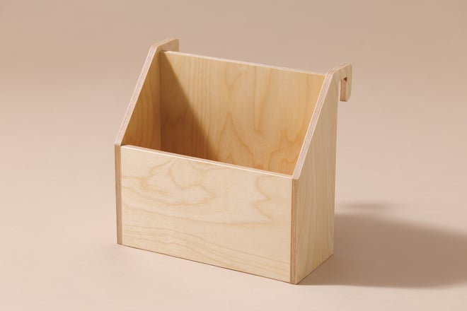 Porte Livres en Bois - Naturel