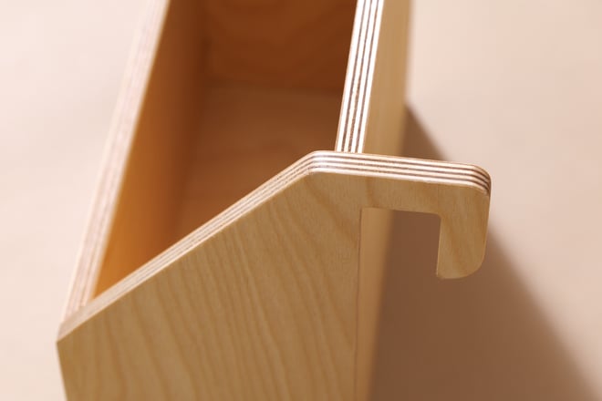 Porte Livres en Bois - Naturel