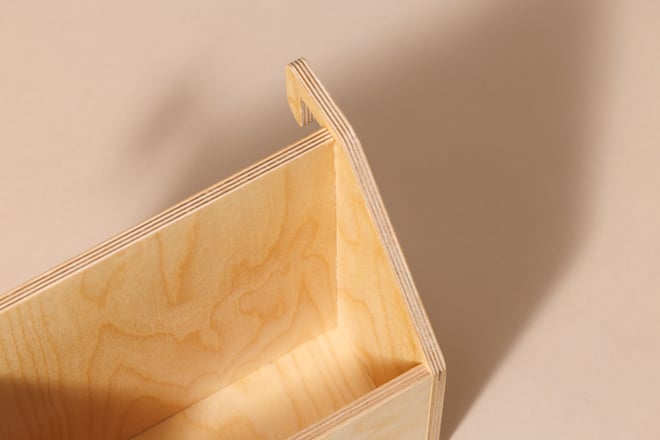Porta-livros em Madeira - Natural
