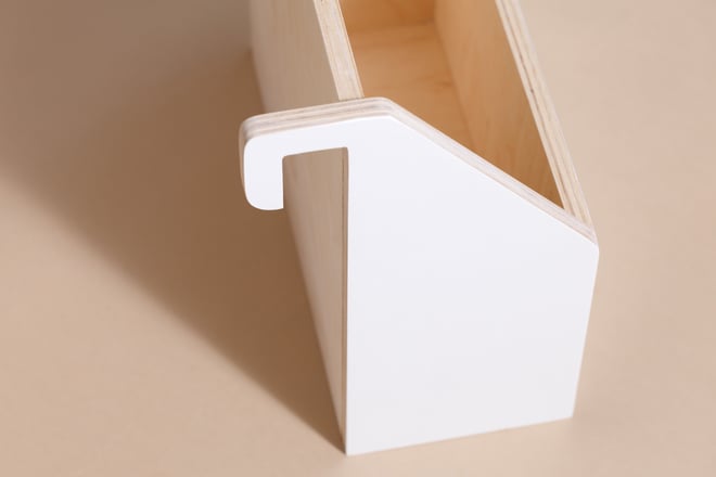 Porte Livres en Bois - Blanc