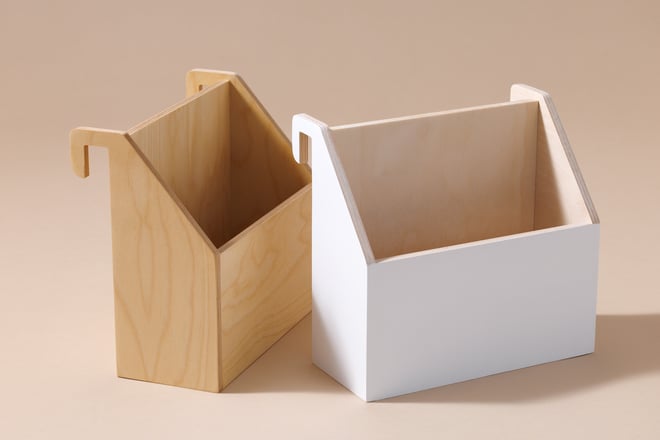Porte Livres en Bois - Blanc