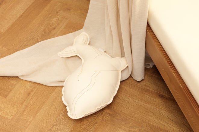Coussin Baleine Vanille
