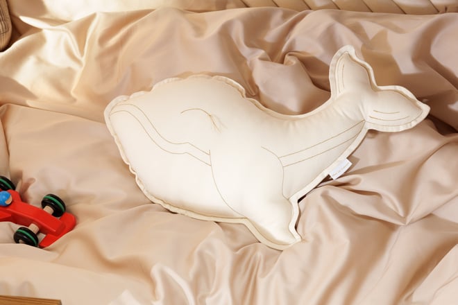 Coussin Baleine Vanille