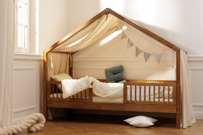 Toile de Lit Cabane Vanille - Modèle DK