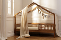 Bed Canopy - Natural Linen and Muslin - Model DK - 1