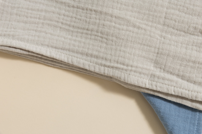 Conjunto de 2 Muselinas - Beige y Azul
