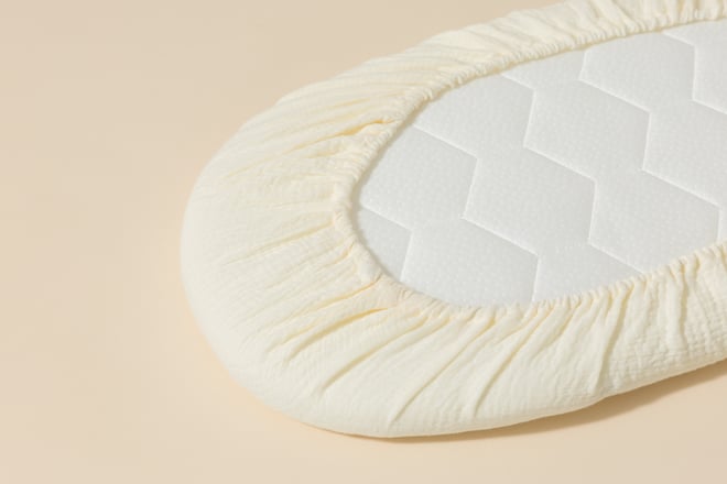 Lenzuolo in Mussola per Cesta di Mosé - Beige