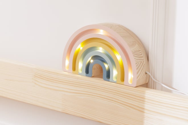 Lâmpada LED Mini Arco-íris Retro
