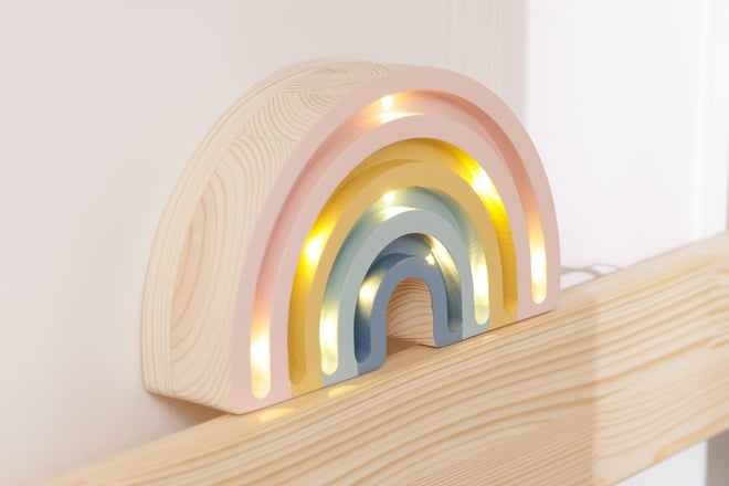Lâmpada LED Mini Arco-íris Retro