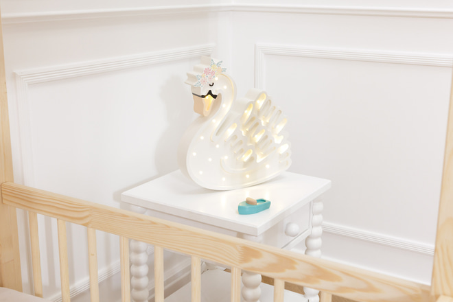Lampa Little Lights Labuť LED