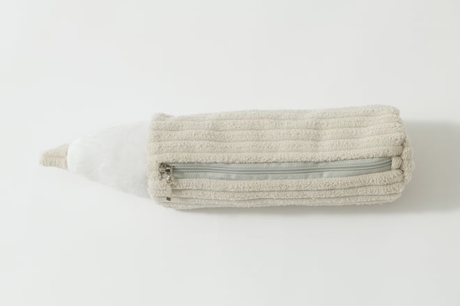 Astuccio in Velluto a Coste Off White