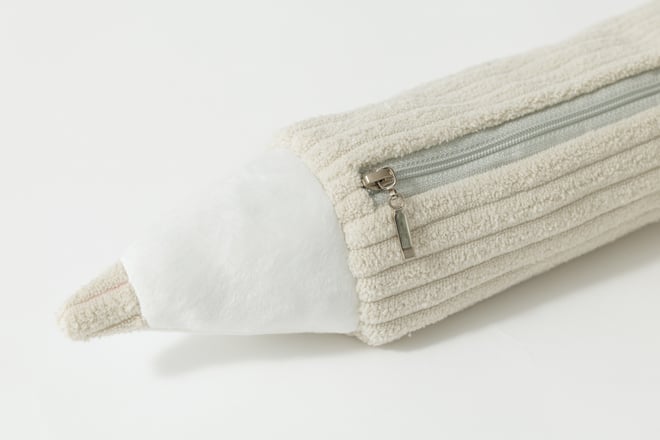 Astuccio in Velluto a Coste Off White