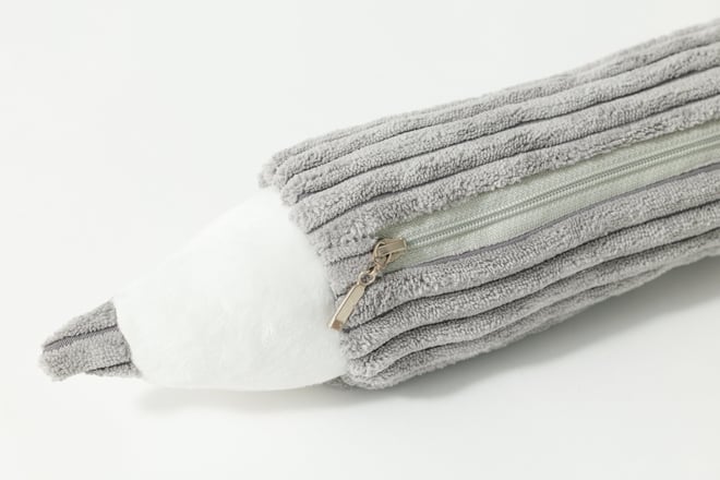 Astuccio in Velluto a Coste Off White