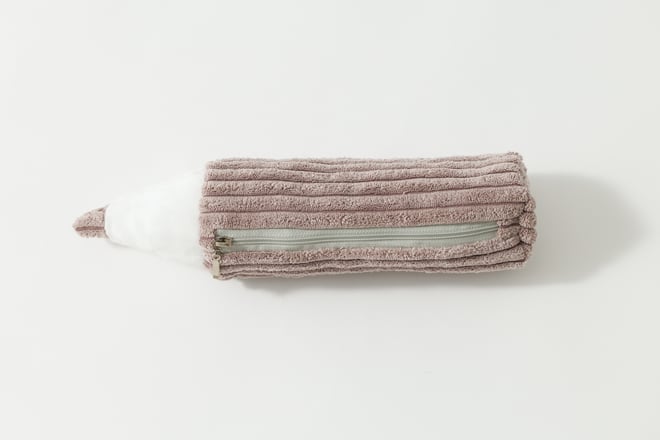 Cord-Federtasche Blueberry Grey