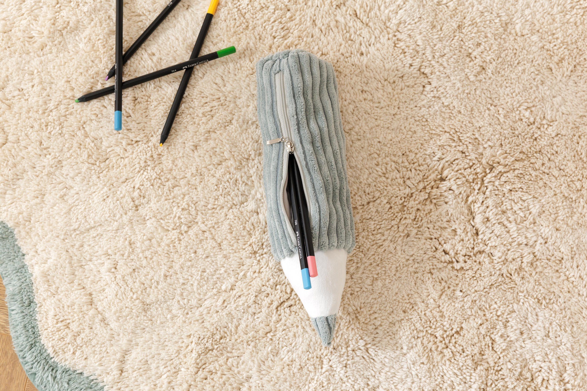 Peppermint Corduroy Pencil Case Peppermint Corduroy Pencil Case