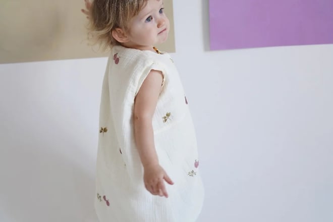 Schlafsack mit Füßchen - Marguerites