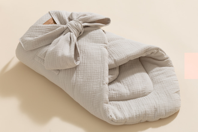 Sacco Nanna Avvolgente in Mussola- Beige