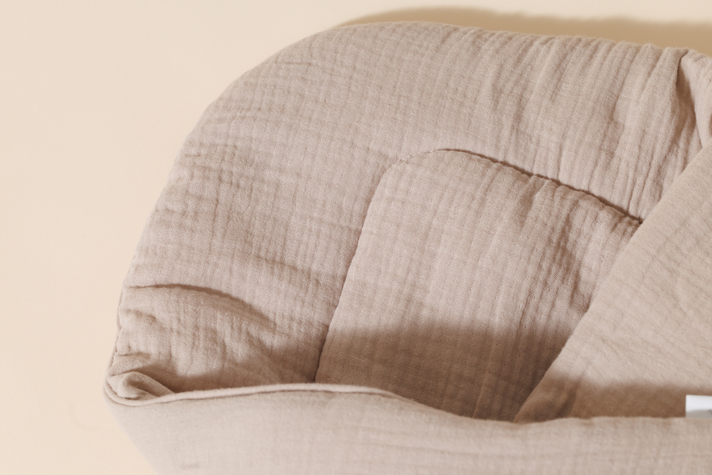 Babyschlafsack aus Musselin - Cappuccino Babyschlafsack aus Musselin - Cappuccino