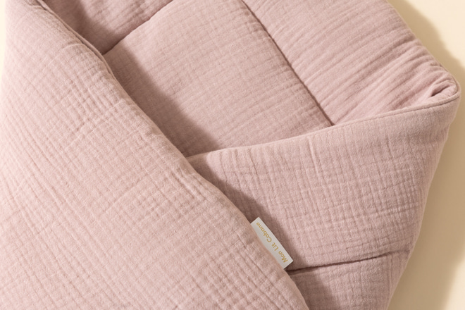 Zavinovací spací pytel z mušelínu - Dusty Pink