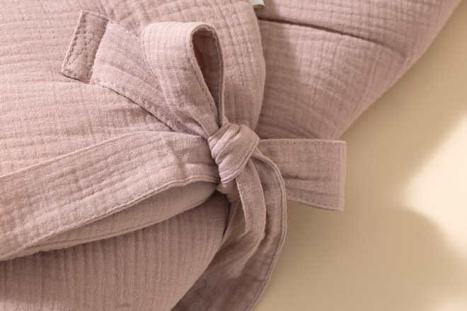 Zavinovací spací pytel z mušelínu - Dusty Pink