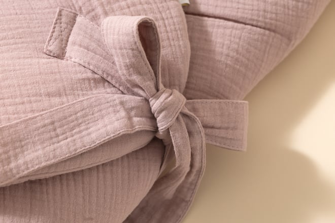 Saco De Dormir Envolvente De Muselina - Rosa Empolvado