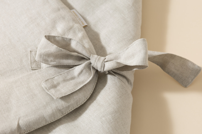 Babyschlafsack aus Leinen - Natur
