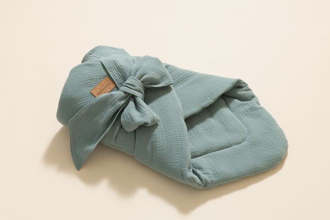 Babyschlafsack aus Musselin - Oliv