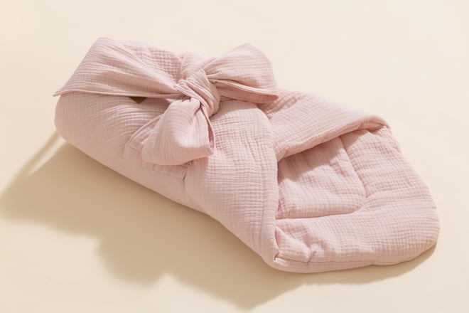 Gigoteuse d'Emmaillotage en Mousseline - Rose