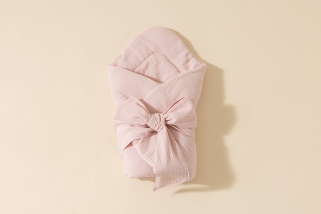 Gigoteuse d'Emmaillotage en Mousseline - Rose
