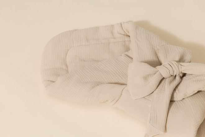 Saco De Dormir Envolvente De Muselina - Warm Beige