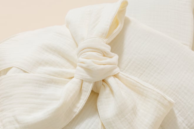 Babyschlafsack aus Musselin - Creme
