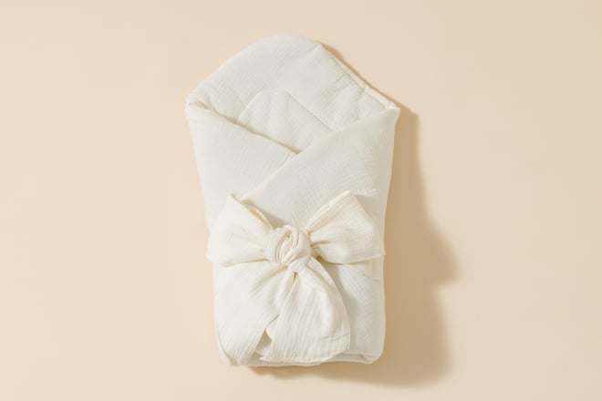 Babyschlafsack aus Musselin - Creme