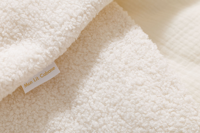 Boucle Vanilla Swaddle