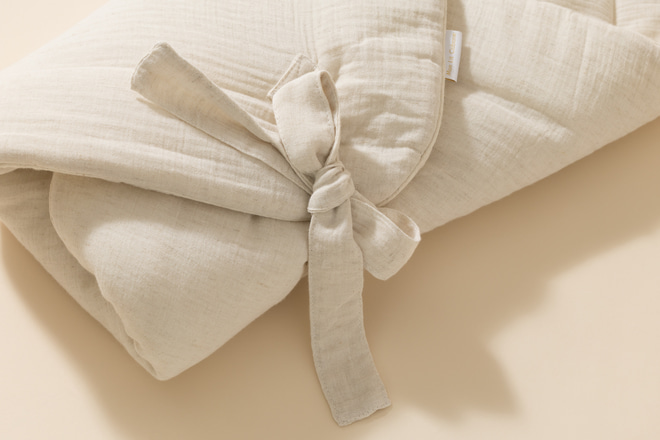 Muslin & Linen Natural Swaddle